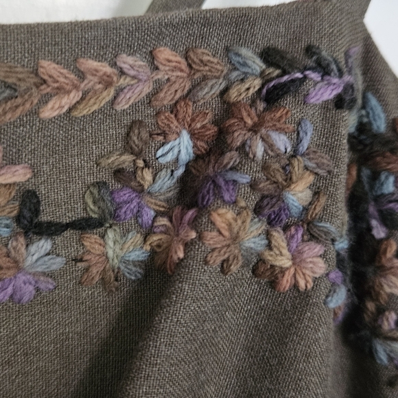 90s Laundry Shelli Segal embroidered mini sheath dress - Picture 3 of 11